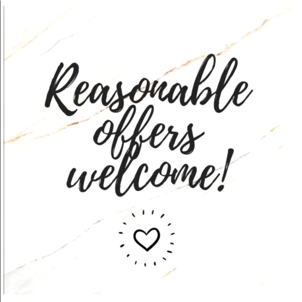 Reasonable offers welcome!